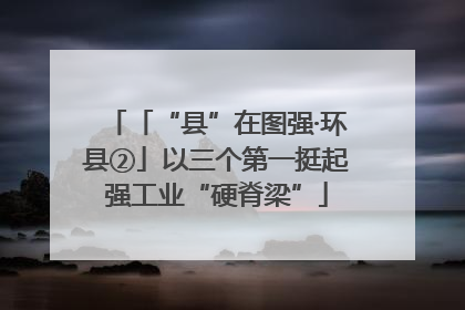「“县”在图强·环县②」以三个第一挺起强工业“硬脊梁”