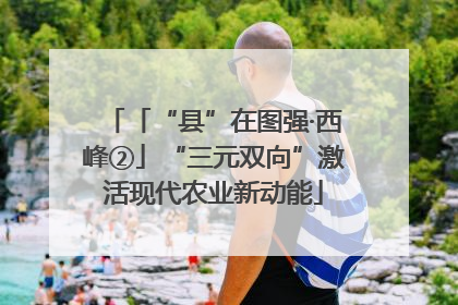 「“县”在图强·西峰②」“三元双向”激活现代农业新动能