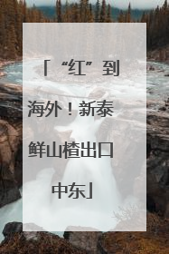 “红”到海外！新泰鲜山楂出口中东