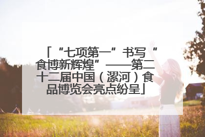 “七项第一”书写“食博新辉煌”——第二十二届中国（漯河）食品博览会亮点纷呈