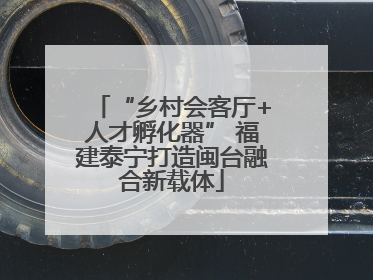 “乡村会客厅+人才孵化器” 福建泰宁打造闽台融合新载体