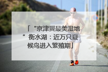 “京津冀最美湿地”衡水湖：近万只夏候鸟进入繁殖期