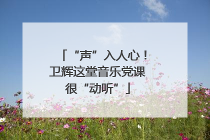 “声”入人心！卫辉这堂音乐党课很“动听”