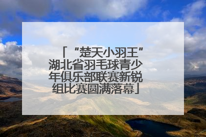 “楚天小羽王”湖北省羽毛球青少年俱乐部联赛新锐组比赛圆满落幕