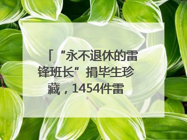 “永不退休的雷锋班长”捐毕生珍藏，1454件雷锋史料落户枣庄