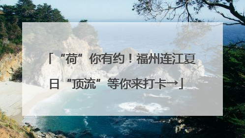 “荷”你有约！福州连江夏日“顶流”等你来打卡→