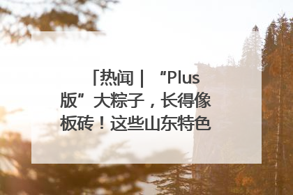 热闻｜“Plus版”大粽子，长得像板砖！这些山东特色粽子你吃过吗？