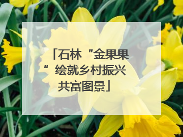 石林“金果果”绘就乡村振兴共富图景