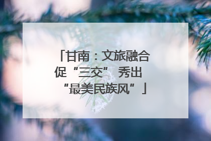 甘南：文旅融合促“三交” 秀出“最美民族风”