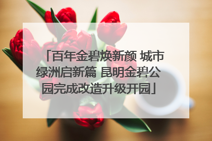百年金碧焕新颜 城市绿洲启新篇 昆明金碧公园完成改造升级开园
