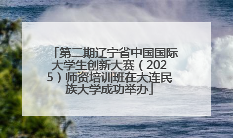 第二期辽宁省中国国际大学生创新大赛（2025）师资培训班在大连民族大学成功举办