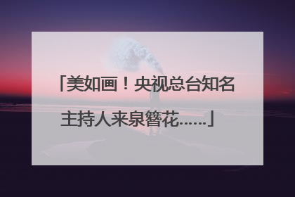 美如画！央视总台知名主持人来泉簪花……