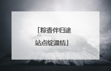 粽香伴归途 站点绽温情