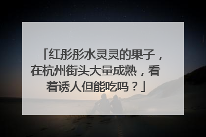 红彤彤水灵灵的果子，在杭州街头大量成熟，看着诱人但能吃吗？