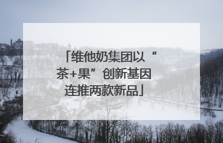 维他奶集团以“茶+果”创新基因连推两款新品