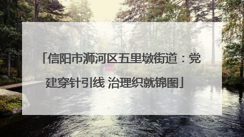 信阳市浉河区五里墩街道：党建穿针引线 治理织就锦图