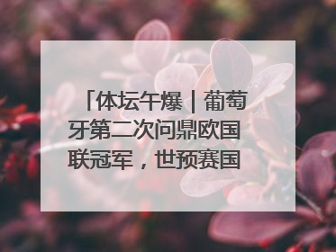体坛午爆｜葡萄牙第二次问鼎欧国联冠军，世预赛国足明晚迎战巴林