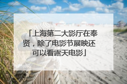 上海第二大影厅在奉贤，除了电影节展映还可以看露天电影