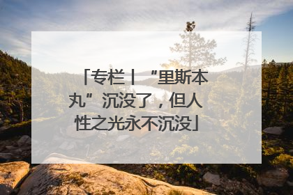 专栏丨“里斯本丸”沉没了，但人性之光永不沉没