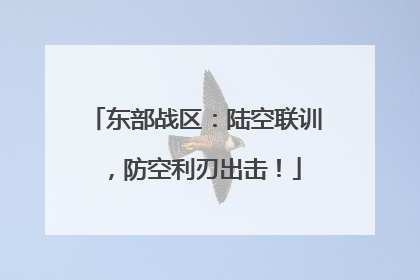 东部战区：陆空联训，防空利刃出击！