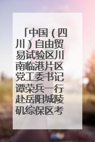 中国（四川）自由贸易试验区川南临港片区党工委书记谭荣兵一行赴岳阳城陵矶综保区考察
