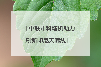 中联重科塔机助力刷新印尼天际线