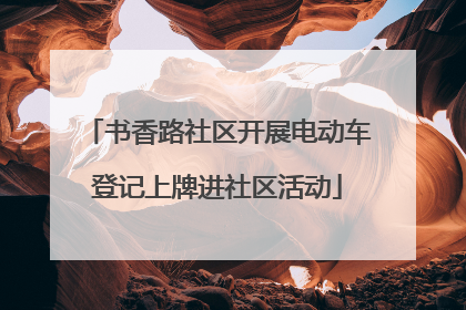 书香路社区开展电动车登记上牌进社区活动