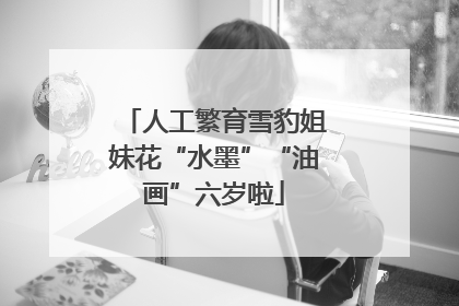 人工繁育雪豹姐妹花“水墨”“油画”六岁啦