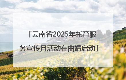 云南省2025年托育服务宣传月活动在曲靖启动