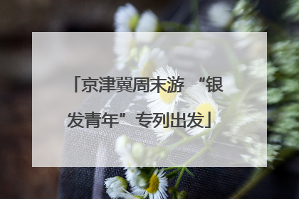京津冀周末游 “银发青年”专列出发
