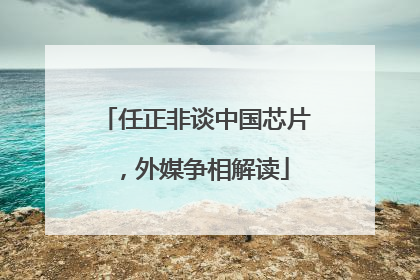 任正非谈中国芯片，外媒争相解读