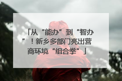 从“能办”到“智办”！新乡多部门亮出营商环境“组合拳”