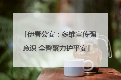 伊春公安：多维宣传强意识 全警聚力护平安