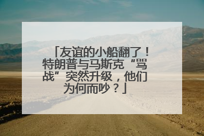 友谊的小船翻了！特朗普与马斯克“骂战”突然升级，他们为何而吵？