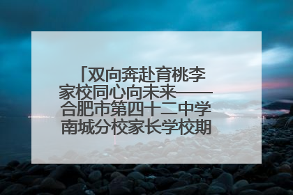 双向奔赴育桃李 家校同心向未来——合肥市第四十二中学南城分校家长学校期末总结会圆满召开