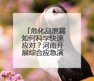 危化品泄漏如何科学快速应对？河南开展综合应急演练