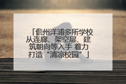 儋州洋浦多所学校从连廊、架空层、建筑朝向等入手 着力打造“清凉校园”