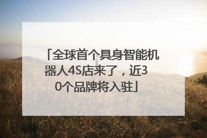 全球首个具身智能机器人4S店来了，近30个品牌将入驻