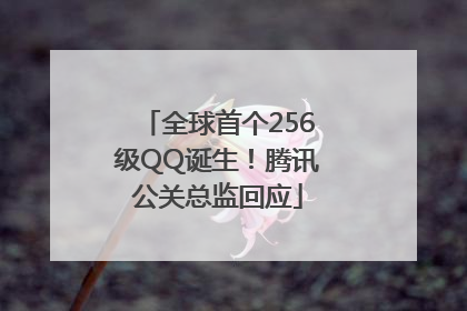 全球首个256级QQ诞生！腾讯公关总监回应