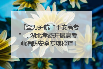 全力护航“平安高考”，湖北孝感开展高考前消防安全专项检查