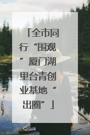 全市同行“围观”厦门湖里台青创业基地“出圈”