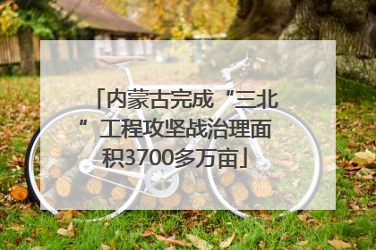 内蒙古完成“三北”工程攻坚战治理面积3700多万亩