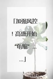 加强风控！高盛开始“龟缩”……