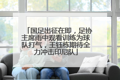国足出征在即，足协主席雨中观看训练为球队打气，王钰栋期待全力冲击印尼队