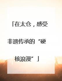 在太仓，感受非遗传承的“硬核浪漫”