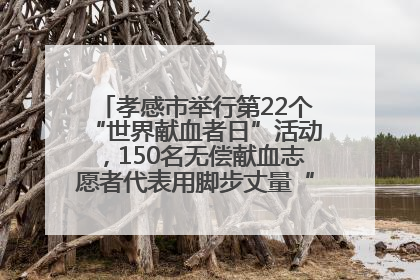 孝感市举行第22个“世界献血者日”活动，150名无偿献血志愿者代表用脚步丈量“中华孝爱第一山”