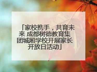 家校携手，共育未来 成都树德教育集团城厢学校开展家长开放日活动