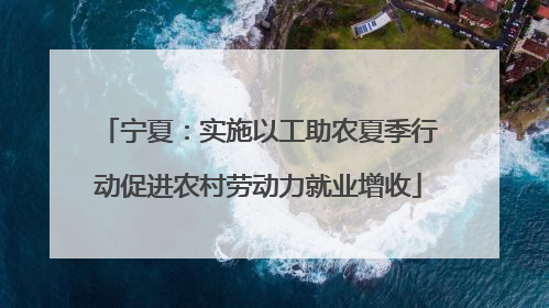 宁夏：实施以工助农夏季行动促进农村劳动力就业增收