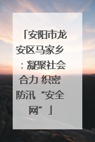 安阳市龙安区马家乡：凝聚社会合力 织密防汛“安全网”