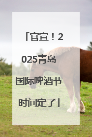 官宣！2025青岛国际啤酒节时间定了